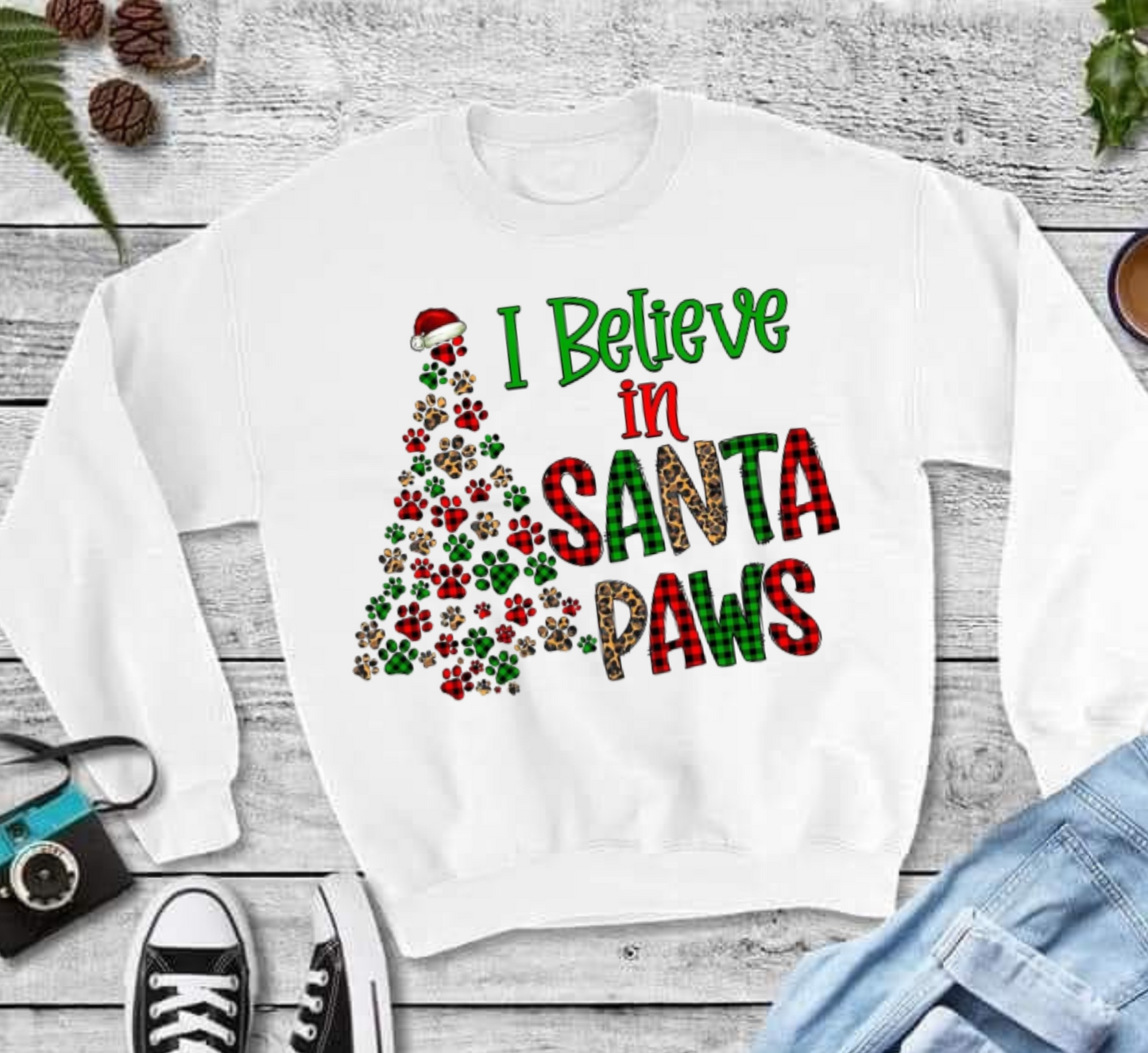 I Believe in Santa Paws Sweatshirt